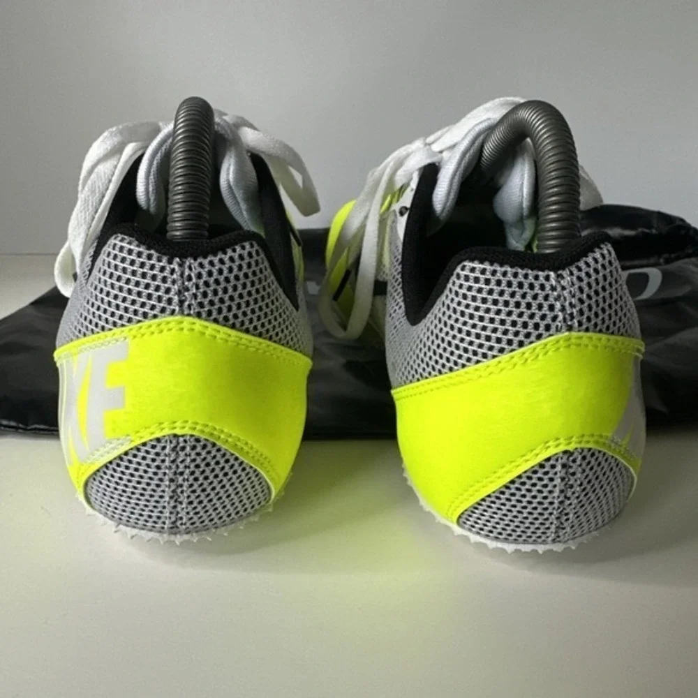 Men's NIKE RIVAL S Track & Field Shoes Size 11.5. Neon Yellow Green‎ New W/ Bag.